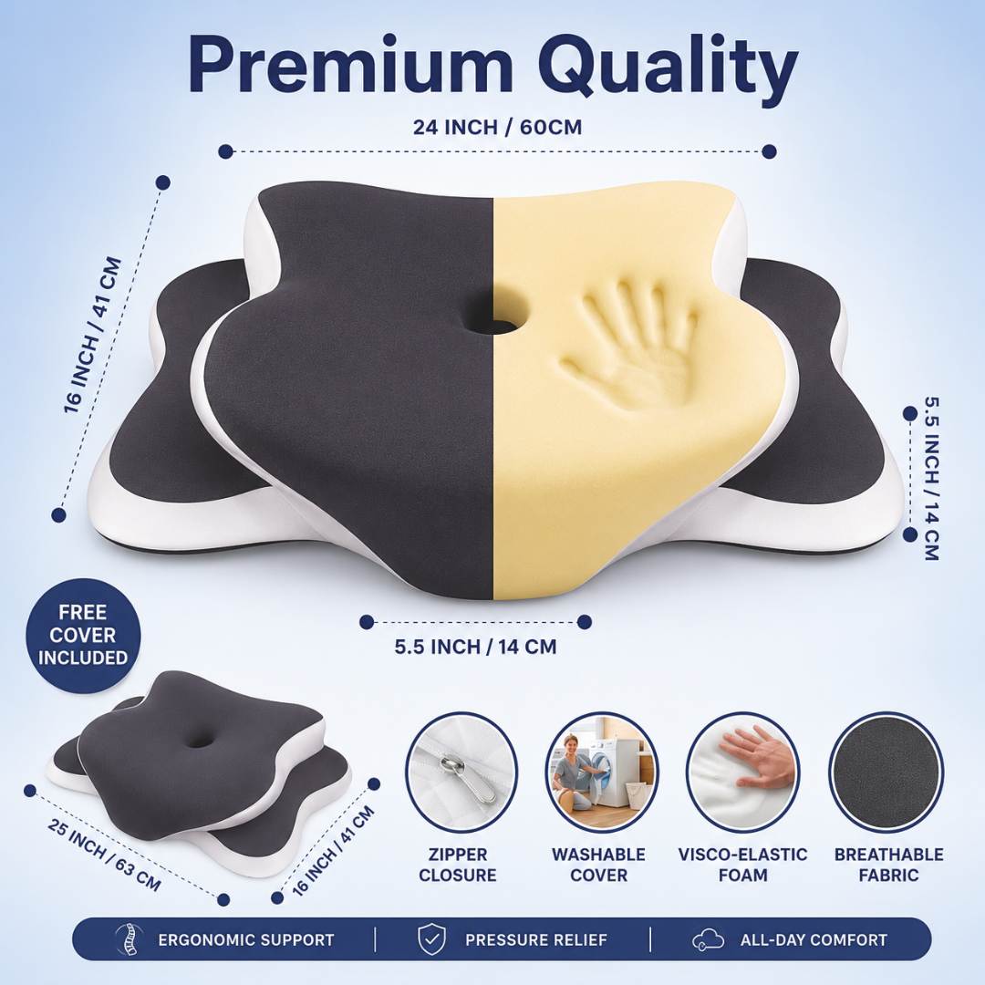 DeskRest™ — Ergonomic Recovery Pillow for Remote Professionals